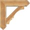 Ekena Millwork Balboa Arts and Crafts Rough Sawn Bracket w/ Offset Brace, Western Red Cedar, 8"W x 30"D x 30"H BKT0806X30X30BOA03RWR - alternate 4